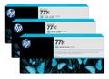 HP 771C 3-pakning 775 ml lys cyan Designjet-blekkpatroner