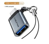 CABLETIME Premium USB-C: Han - USB-A: Hun, USB 3.0, adapter, m.snor, 10.5 W, 2.1A/5V (CT-OTG-CMAF-ABL)