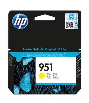 HP 951 - CN052AE - 1 x Yellow - Ink cartridge - For Officejet Pro 251dw, 276dw, 8100, 8600, 8600 N911a, 8610, 8620, 8625, 8630 (CN052AE #BGX)
