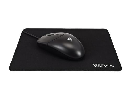 V7 ANTIMICROBIAL MOUSE PAD BLACK 9 X 7 IN (220 X 180MM) ACCS (MP02BLK)