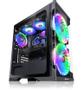 RAIJINTEK Silenos Pro A-RGB Midi-Tower, Midi Tower, PC, Metal, Hærdet glas, Sort, Transparent, ATX,Micro ATX,Mini-ITX, Spil