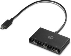 HP USB-C to USB-A - hub - 3 porter