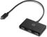 HP USB-C to USB-A - Hub - 3 x SuperSpeed USB 3.0 - desktop - for EliteBook x360; Pro x2; ProBook 64X G3, 65X G3; ZBook 15 G4, 15u G4, 17 G4, Studio G4
