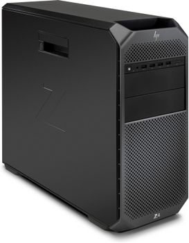 HP Workstation Z4 G4 - MT 4U - 1 x Xeon W W-2123 / upp till 3.9 GHz - vPro - RAM 32 GB - SSD 256 GB, HDD 2 TB - DVD-Writer - ingen grafik - Gigabit Ethernet - Win 10 Pro 64-bitars - skärm: ingen - sva (3MB65EA#UUW)