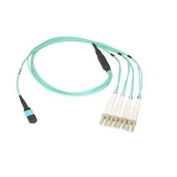 DELL Networking MPO to 4xLC Fiber Breakout Cable Multi Mode Fiber OM4 7 Meter Customer kit IN (470-ABPK)