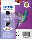 Epson T0801 - svart - original - blekkpatron (C13T08014011)
