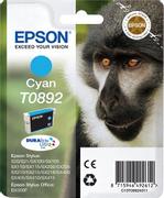 EPSON n Ink Cartridges, DURABrite" Ultra, T0892, Monkey, Singlepack, 1 x 3.5 ml Cyan