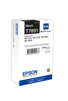 EPSON n Ink Cartridges,  DURABrite" Ultra, T789, Singlepack,  1 x 65.1 ml Black, High, XXL (C13T789140)
