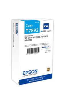 EPSON n Ink Cartridges,  DURABrite" Ultra, T789, Singlepack,  1 x 34.2 ml Cyan, High, XXL (C13T789240)