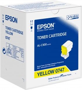 EPSON n Toner, AcuBrite, Toner yellow, 1 x Yellow, Standard, S050747, 8,800 Pages (C13S050747)