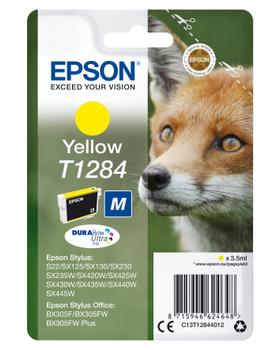 EPSON Ink/T1284 Fox YL SEC (C13T12844022)
