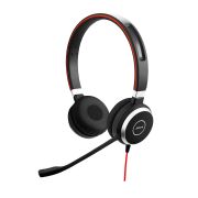 JABRA EVOLVE 40 UC Duo headset only with 3.5mm Jack without USB Controller headband discret boomarm