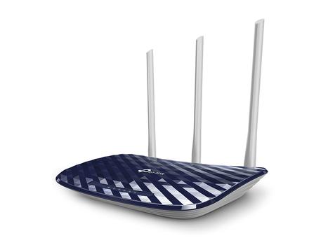 TP-LINK AC750 Dual Band Wireless Router Mediatek 433Mbps at 5GHz + 300Mbps at 2.4GHz 802.11ac/ a/ b/ g/ n1 10/100M WAN + 4 10/100M LAN Wireless On/Off 1 USB 2.0 port 2 fixed antennas IN (ARCHER C20)