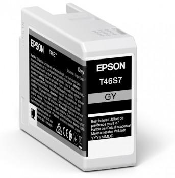 EPSON n T46S7 - 25 ml - grey - original - ink cartridge - for SureColor P706, SC-P700, SC-P700 Mirage Bundling (C13T46S700)
