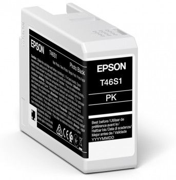 EPSON n T46S1 - 25 ml - photo black - original - ink cartridge - for SureColor P706, SC-P700, SC-P700 Mirage Bundling (C13T46S100)
