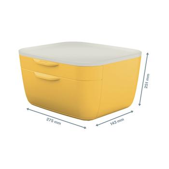 LEITZ Blankettbox LEITZ COSY 2 lådor gul (53570019)