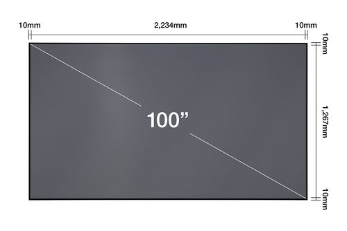 EPSON ELPSC35 - Projection screen - 100" (254 cm) - 16:9 - for Epson EH-LS300B,  EH-LS300W,  EH-LS500B,  EH-LS500W (V12H002AD0)