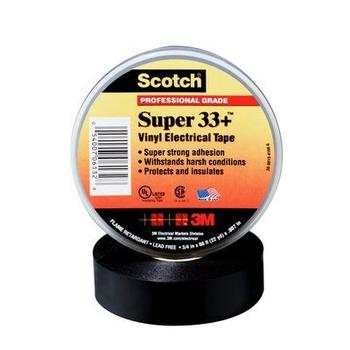 3M Tape 33+ 19X6 sort Scotch (7000058432)