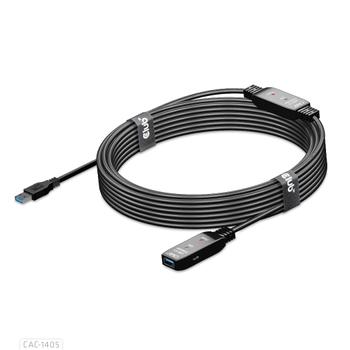 CLUB 3D USB 3.2 Gen1 aktives Kabel 10m St./B. 28AWG schwarz (CAC-1405)