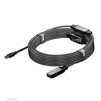 CLUB 3D USB 3.2 Gen1 aktives Kabel 15m St./B. 28AWG schwarz (CAC-1406)