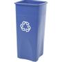 Rubbermaid Affaldsspand,  Rubbermaid,  41, 9x38, 4x78, 5cm,  87 l, blå, PE, med sækkeholder og til tungt affald