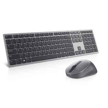 DELL Premier Wireless Keyboard and Mouse KM7321W - tastatur- og mussett - QWERTY - US International - titangrå (KM7321WGY-INT)