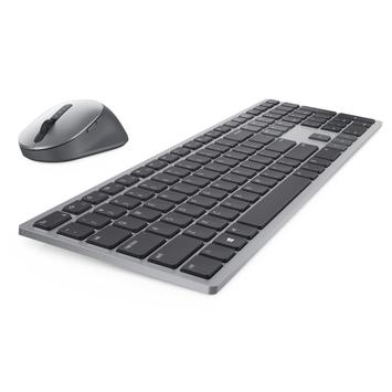 DELL Premier Wireless Keyboard and Mouse KM7321W - tastatur- og mussett - QWERTY - US International - titangrå (KM7321WGY-INT)
