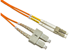 LinkIT Fiberpatchkabel, LC/SC, Duplex,  3 meter Halogenfri, 62,5/125