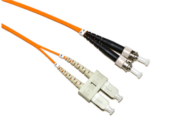 LinkIT Fiberpatchkabel, ST/SC, Duplex, oran  2m Halogenfri, 62,5/125, oransje