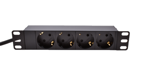 LinkIT 10" Strømskinne 4xCEE 7/4 2m CEE 7/7 | 16A (LI-PDU10X4)