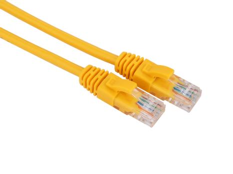 LINKIT U/UTP Patch Cat.5e gul  1 m PVC AWG 26 Snagless (UTP-5EY-010)