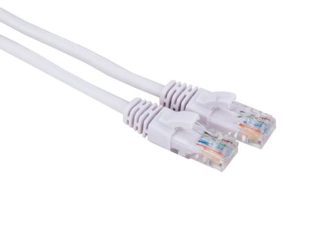 LinkIT Patch U/UTP Cat5e hvit 0.5m AWG 26/7 | PVC (UTP-5EH-005)