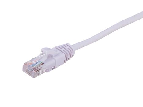 LinkIT U/UTP Patch Cat.5e hvit  0,5m PVC AWG 26 Snagless (UTP-5EH-005)