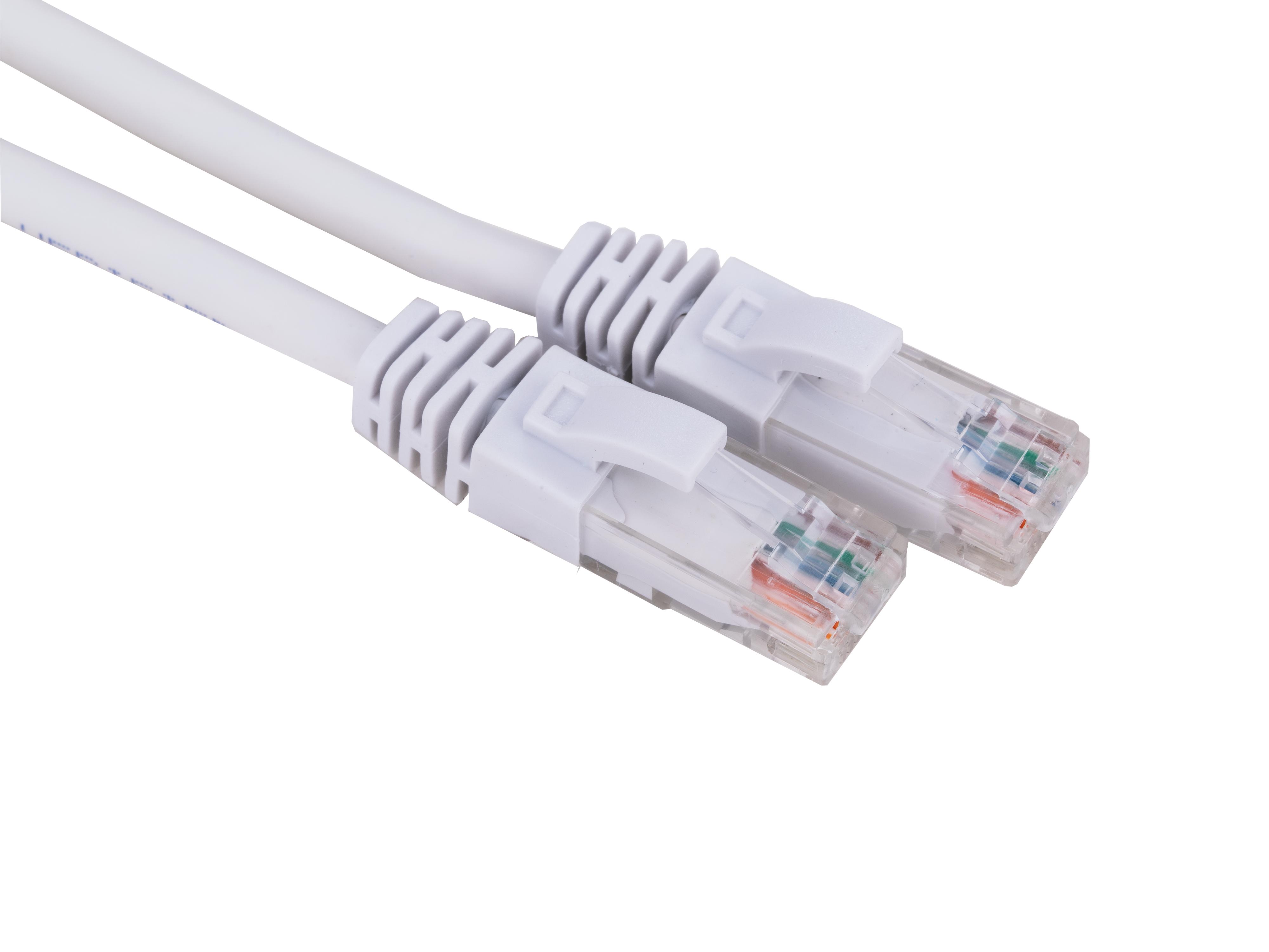 Nettverkskabel Cat6 hvit 5m