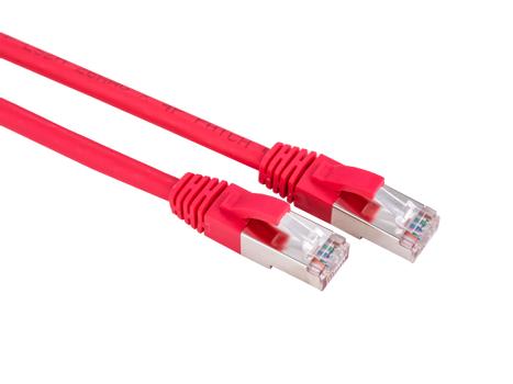 LinkIT Nätverkskabel Cat6a röd 1m RJ-45, U/UTP, upp till 10 Gb/s, 500MHz (APC-010MB-RD)