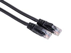 LinkIT Nätverkskabel Cat6 svart 2m RJ-45, U/UTP, upp till 1 GB/s, 250MHz