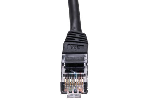 LinkIT Nätverkskabel Cat6 svart 2m RJ-45, U/UTP, upp till 1 GB/s, 250MHz (UTP-6HS-020)