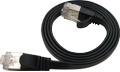 LinkIT Flat U/FTP Cat6a svart 3.5m AWG 32/7 , PVC , 1,85x6mm (STP-FL6A-00350-BLK)