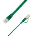 LinkIT Flat U/FTP Cat6a grønn 1m AWG 32/7 , PVC , 1,85x6mm