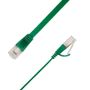 LinkIT Flat U/FTP Cat6a grønn 2.5m AWG 32/7 | PVC | 1,85x6mm (STP-FL6A-00250-GR)