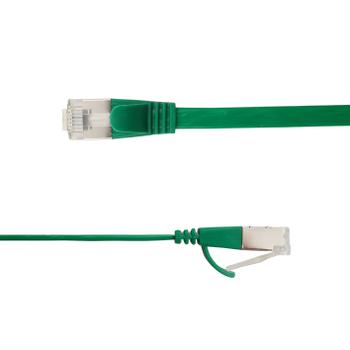 LinkIT Flat U/FTP Cat6a grønn 1.5m AWG 32/7 , PVC , 1,85x6mm (STP-FL6A-00150-GR)