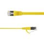 LinkIT Flat U/FTP Cat6a gul 0.3m AWG 32/7 | PVC | 1,85x6mm (STP-FL6A-00030-GL)