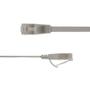 LinkIT U/FTP Cat.6A Flat Grå   0,75m Patch, PVC, 1,85x6mm, 32AWG (STP-FL6A-00075-GY)