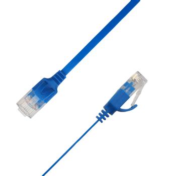 LinkIT Flat U/UTP Cat6a blå 1.5m AWG  34/7 , PVC , 1x4mm (UTP-FL6A-00150-BL)