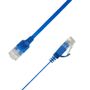 LinkIT U/UTP Cat.6A Flat 2,5 m Blå Patch, PVC, 1x4mm, 34AWG