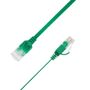 LinkIT Flat U/UTP Cat6a grønn 0.3m AWG  34/7 | PVC | 1x4mm