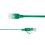 LinkIT U/UTP Patch Cat.6 Flat 0,5m Black PVC | 1x4mm | 34 AWG | Green plug