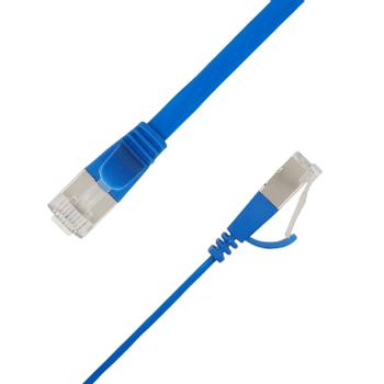 LinkIT Flat U/FTP Cat6a blå 3.5m AWG 32/7 , PVC , 1,85x6mm (STP-FL6A-00350-BL)