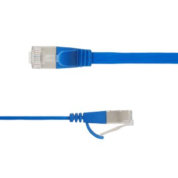 LinkIT Flat U/FTP Cat6a blå 1.5m AWG 32/7 , PVC , 1,85x6mm (STP-FL6A-00150-BL)