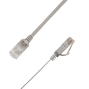 LinkIT U/UTP Cat.6A Flat 0,3 m Grå Patch, PVC, 1x4mm, 34AWG (UTP-FL6A-00030-GY)